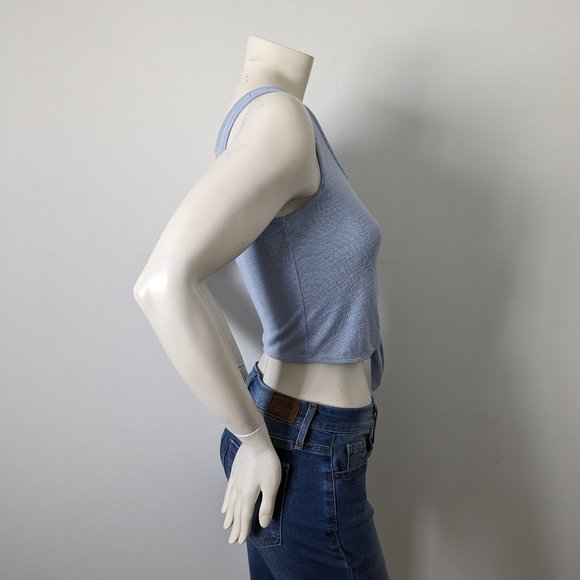 Wilfred Free - "Betsy" Baby Blue Tank Top with Front Tie - Size XXS - Picture 4 of 6